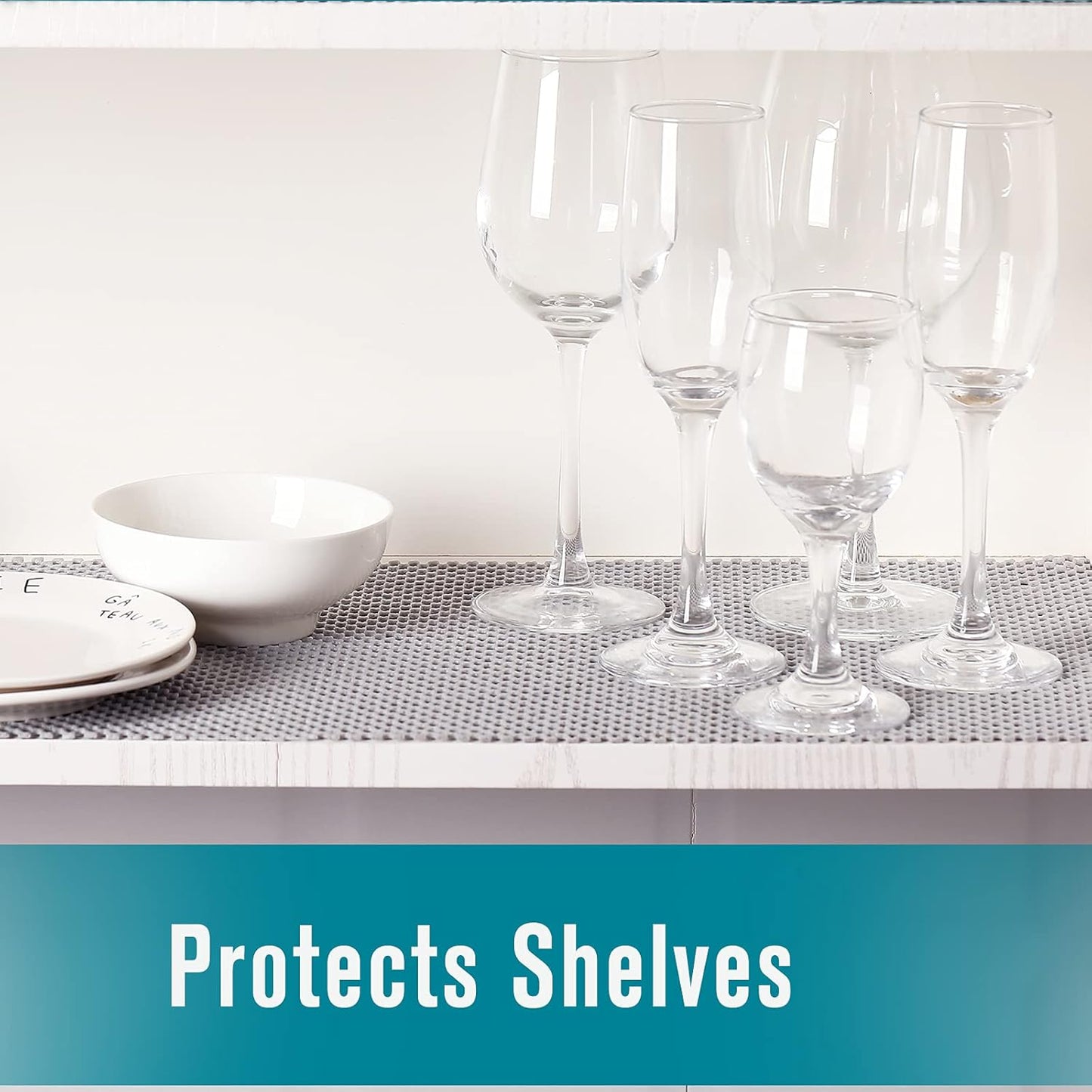 Shelf Drawer Liner Non-Adhesive Non Slip Durable for Drawers, Shelves, Cabinets, Storage, Kitchen