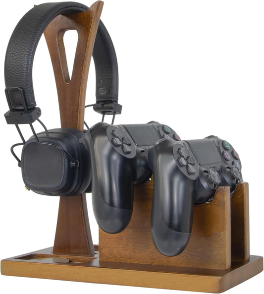 Game Controller Holder Gifts for Gamers to Organize Gaming Accessories & Headphone Holder, Unique Gamer Gifts Headset Stand Controllers Holders, Stylish Controller Stand Gaming Equipment