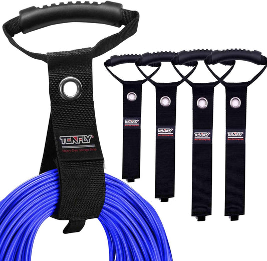 4 Pack (17"/22"/28") Portable Extension Cord Holder and Organizers, with Carrying Handle and Grommet, for Extension Cords, Cables, Ropes, Garden Water Hoses Carrying organization and storage
