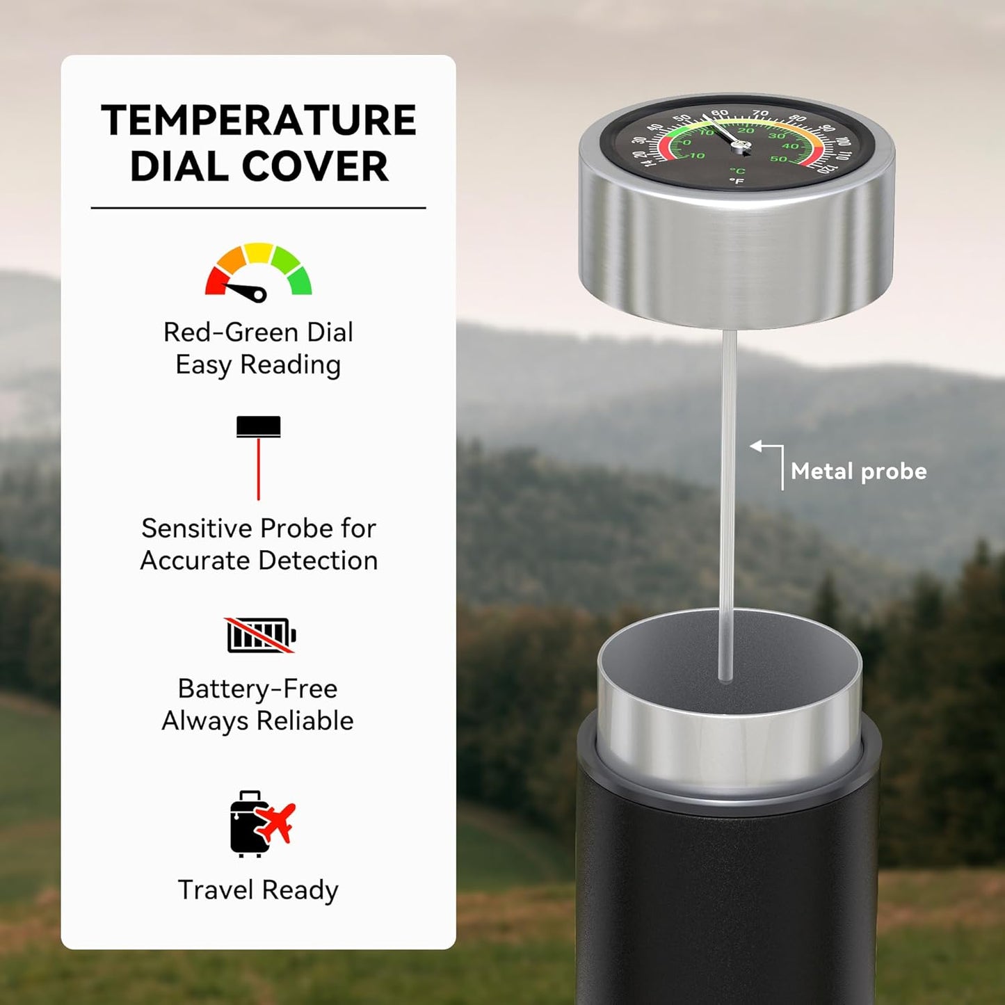 DISONCARE Odyssey 60H Insulin Cooler | Holds 3 Pens, Travel Case with Temperature Dial Cover, TSA-Approved Battery-Free Design, QR Medical Tag (Jet Black)