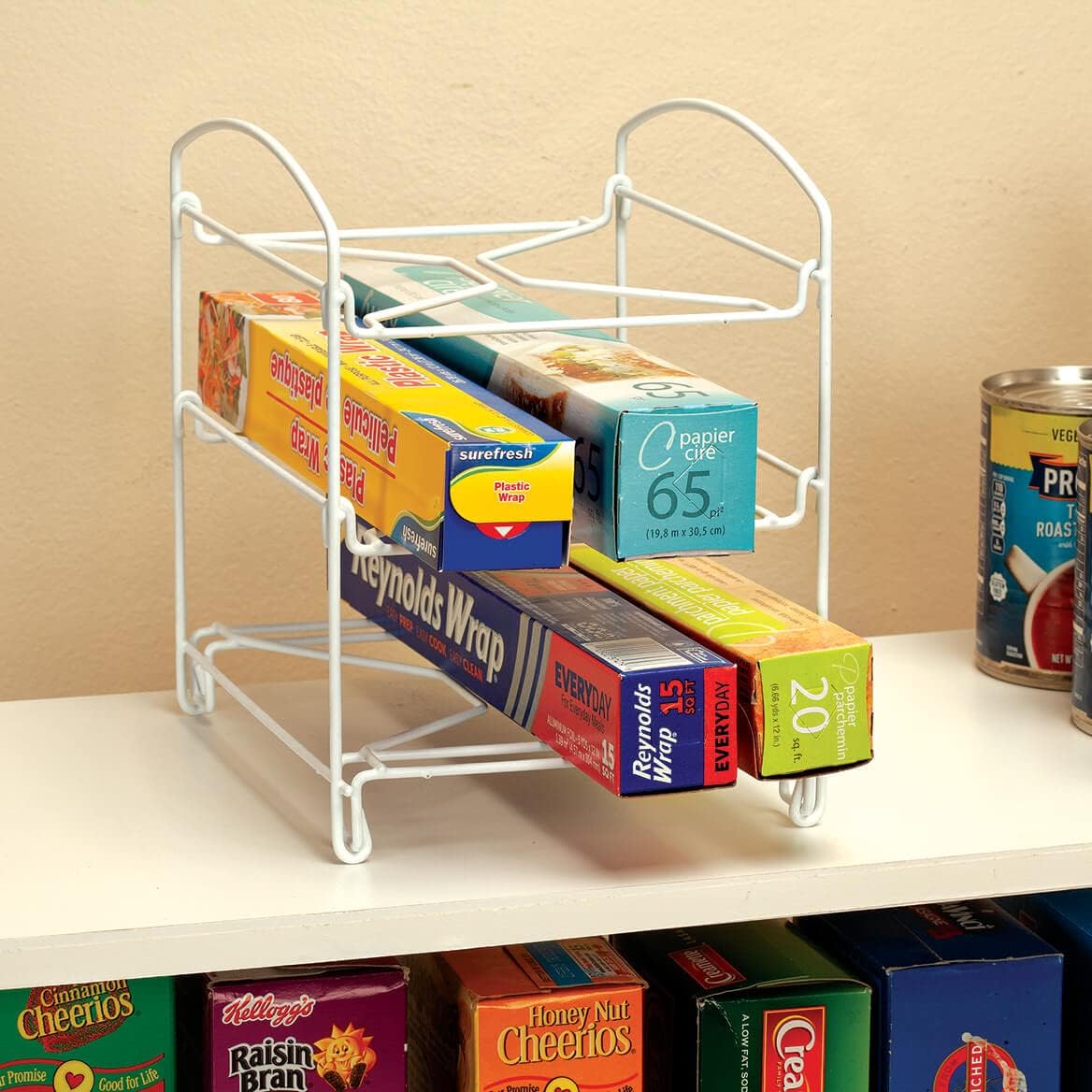 Fox Valley Traders Kitchen Wrap and Bag Organizer by Chef's Pride