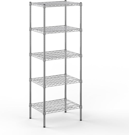 18" Deep x 24" Wide x 64" Height Wire Shelving Kit | 5-Tier | NSF Commercial Storage Rack Unit