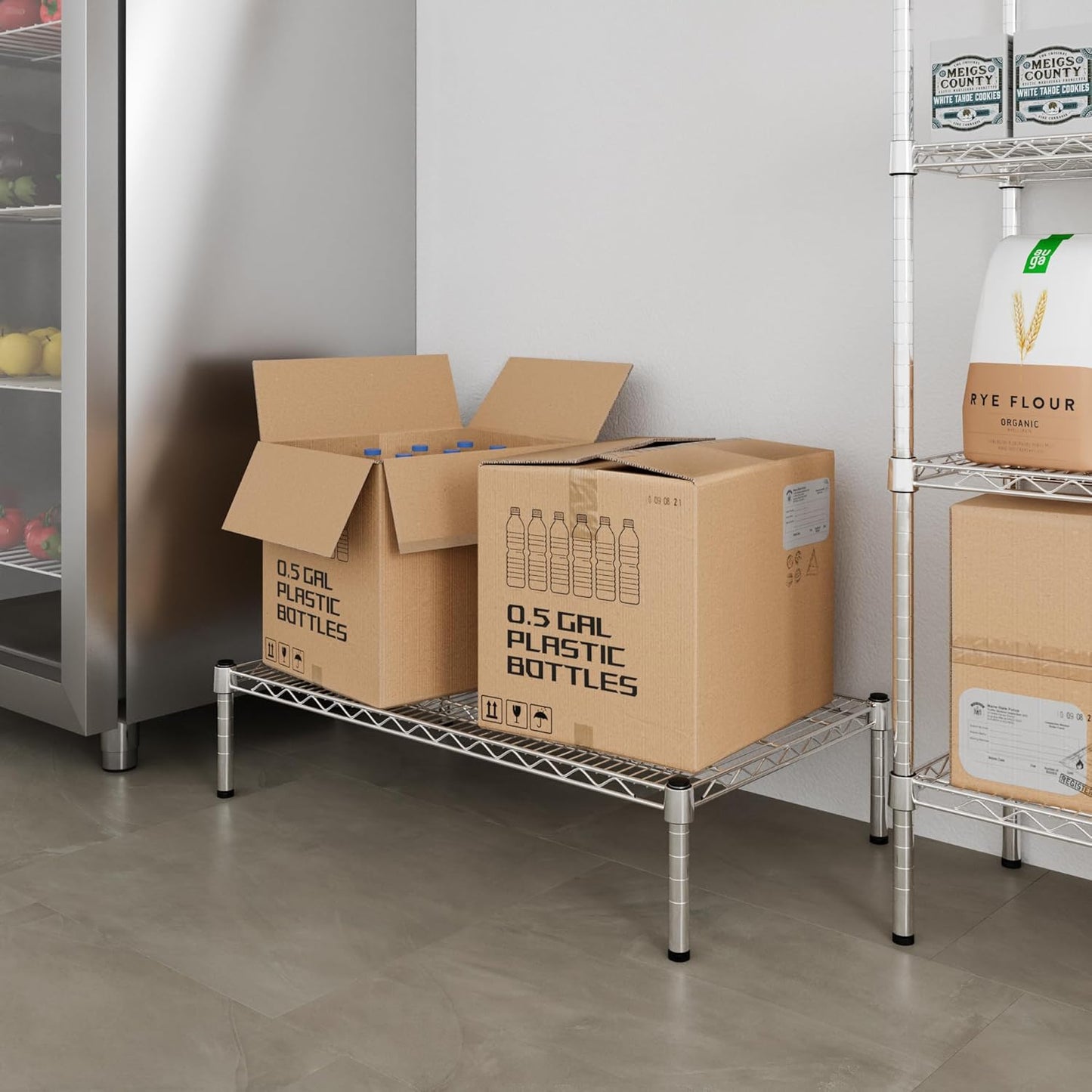 21" Deep x 36" Wide x 8" Height Wire Shelving Kit | 1-Tier | NSF Commercial Storage Rack Unit