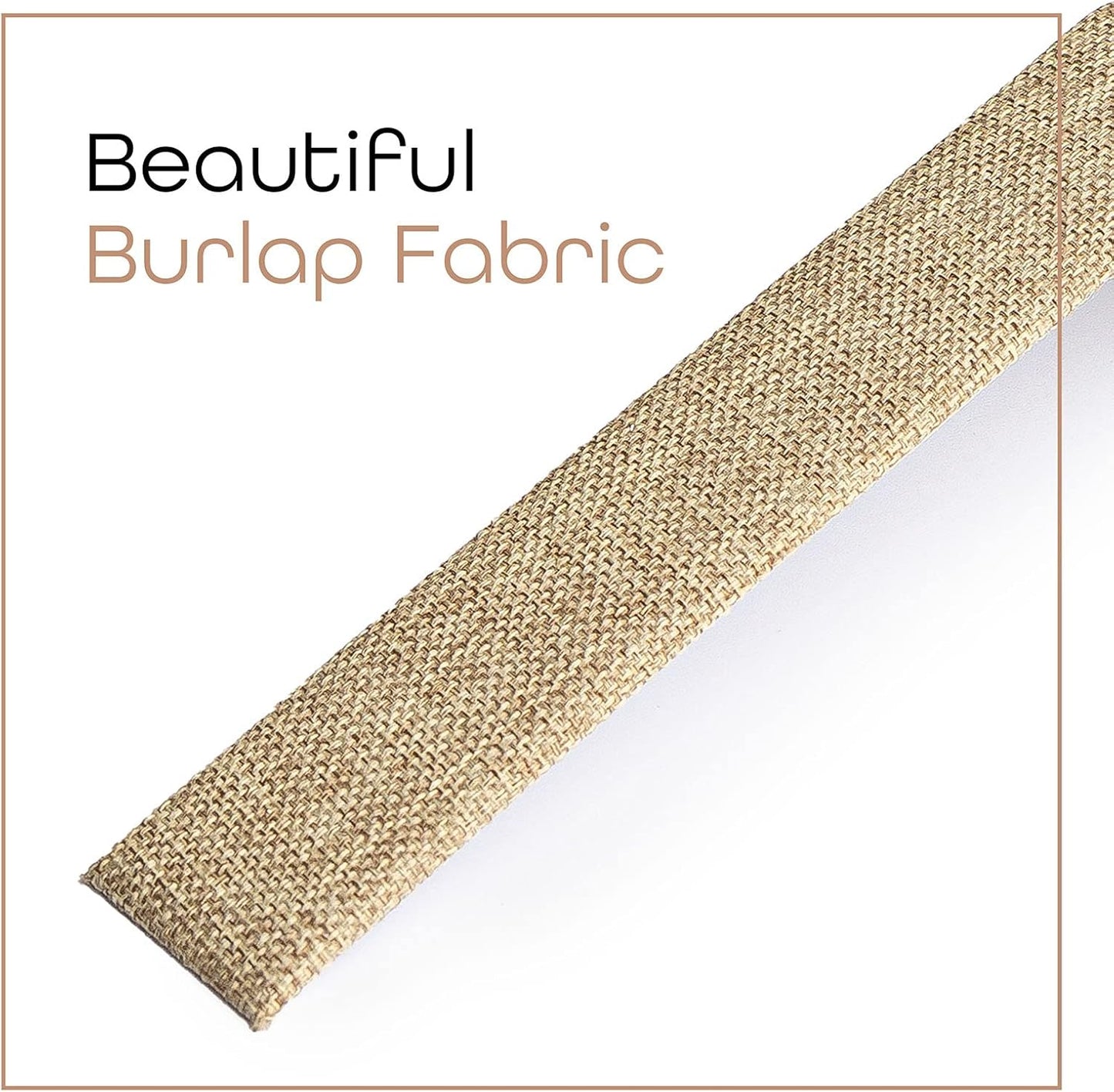 Novel Box 6 Pack Bracelet/Watch Ramp Burlap 2x8.25x2 Inches - Slim and Sleek Ramps for Jewelry Display - Bracelet Holder Organizer Stand for Wedding, Selling & Personal Use
