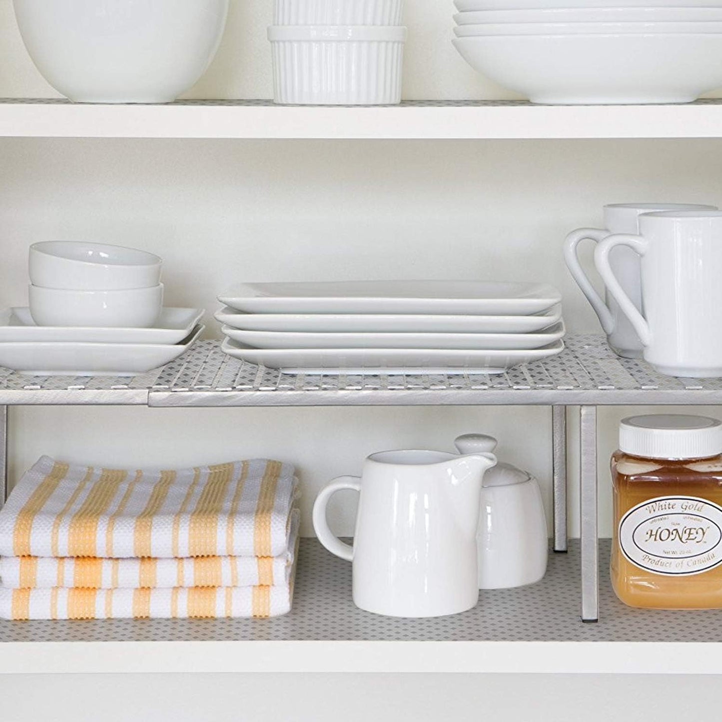 HooTown Refrigerator, Fridge, Shelf Liner and Drawer Mats 17.5 Inch Wide x 196.8 Inch Long, Non Slip EVA Plastic Washable Waterproof Pads for Kitchen Cabinet, Pantry Closet, Cupboard, Transparent