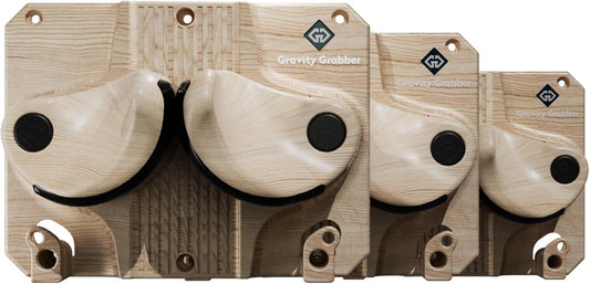 Gravity Grabber - Ultimate Ski & Snowboard Wall Rack | Secure, Non-Slip Storage | Fits Any Ski/Board | Garage Organization | Ski Storage Rack | Snowboard Storage Rack | Winter Gear Organizer | 3 Pck
