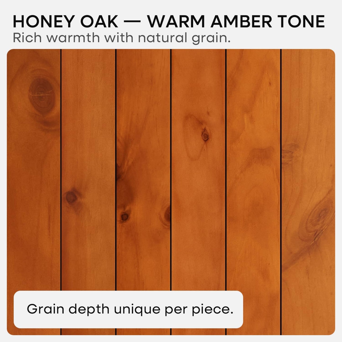 Homeforia Oak Floating Shelves 36 inches Long, High End Solid Real Wood 36 inch Floating Shelf for Room Wall, Honey Oak Wooden 36inch Kitchen Shelves, Heavy Duty Bracket, 36 X 6.5 X 1.75 in, Set of 4