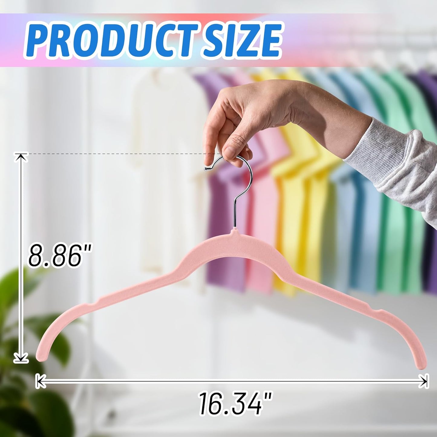30 Pack Velvet Hangers Multicolor Set – Non-Slip Slim Flocked Clothes Hangers with Notches & 360° Swivel Hook, Space-Saving Felt Hangers for Dresses, Shirts, Coats