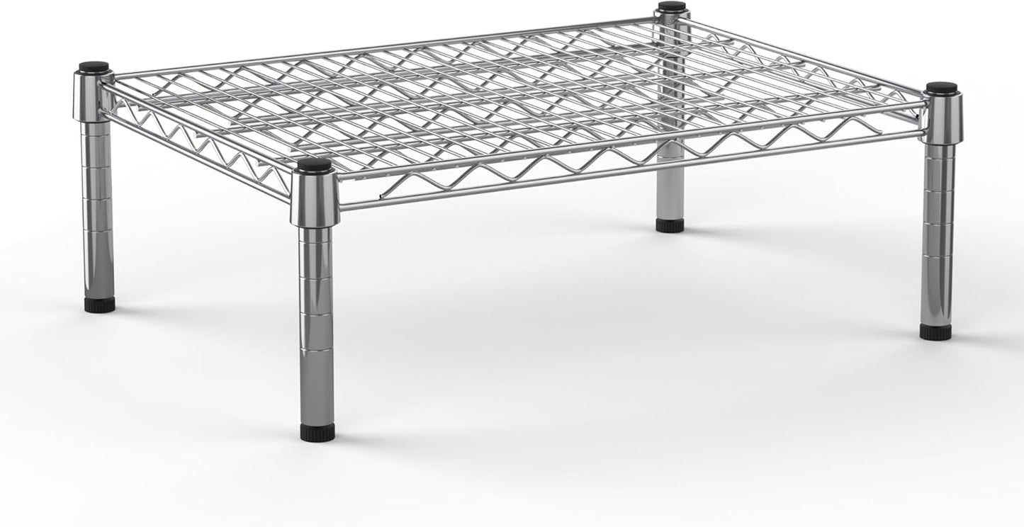 18" Deep x 24" Wide x 8" Height 1-Tier Wire Shelving Kit | NSF Commercial Storage Rack Unit
