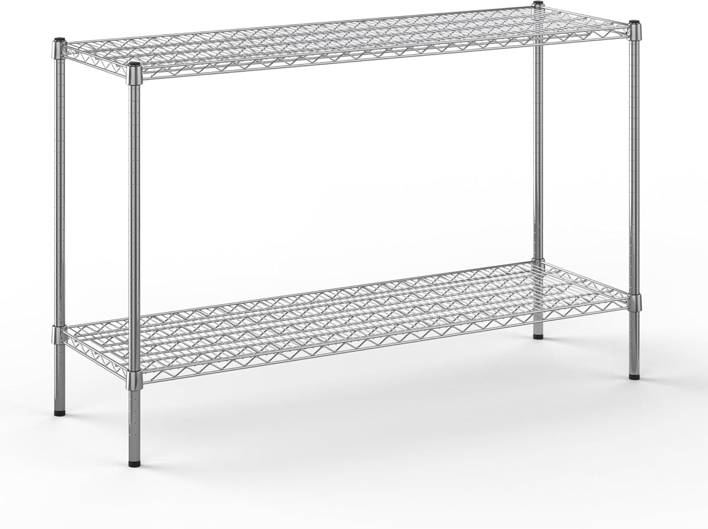 18" Deep x 54" Wide x 34" Height Wire Shelving Kit | 2-Tier | NSF Commercial Storage Rack Unit