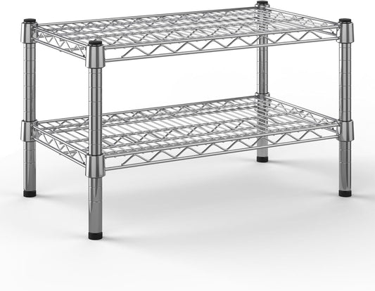 14" Deep x 24" Wide x 14" Height Wire Shelving Kit | 2-Tier | NSF Commercial Storage Rack Unit