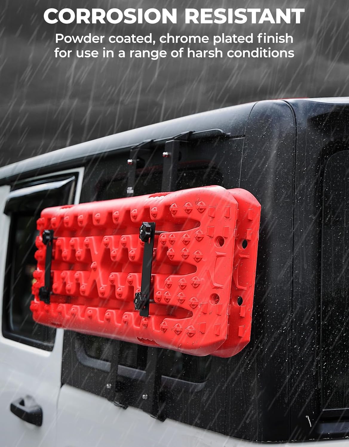 JOYTUTUS Rear Window Storage Molle Panel Kit Compatible with Wrangler JL 2018-2026(Hard Top Only), Wrangler Cargo Bracket for Recovery Traction Boards Gas Can Shovel Mount 1Pc