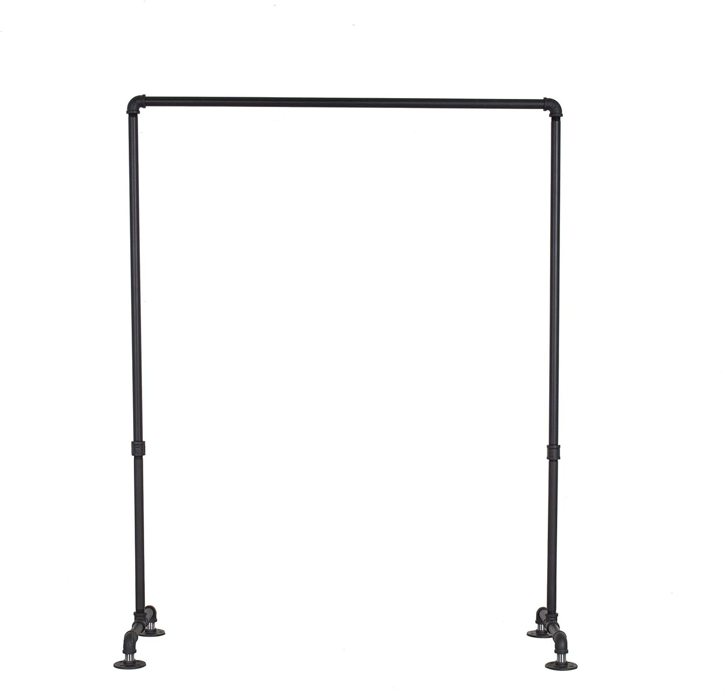 William Roberts Vintage Industrial Heavy Duty Hanging Rod Garment Rolling Closet Organizer Rack (36 in., Flange Feet)