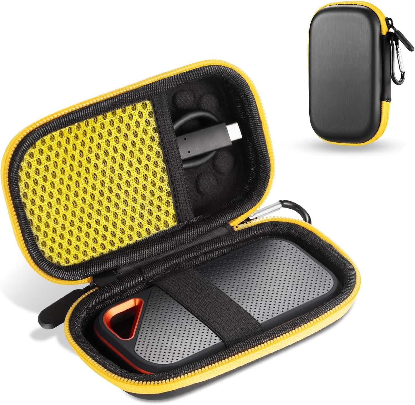 Hard Case Compatible with SanDisk Extreme Pro/SanDisk Extreme Portable External SSD 500GB 1TB 2TB, Portable Protective Storage Travel Bag (Box Only)