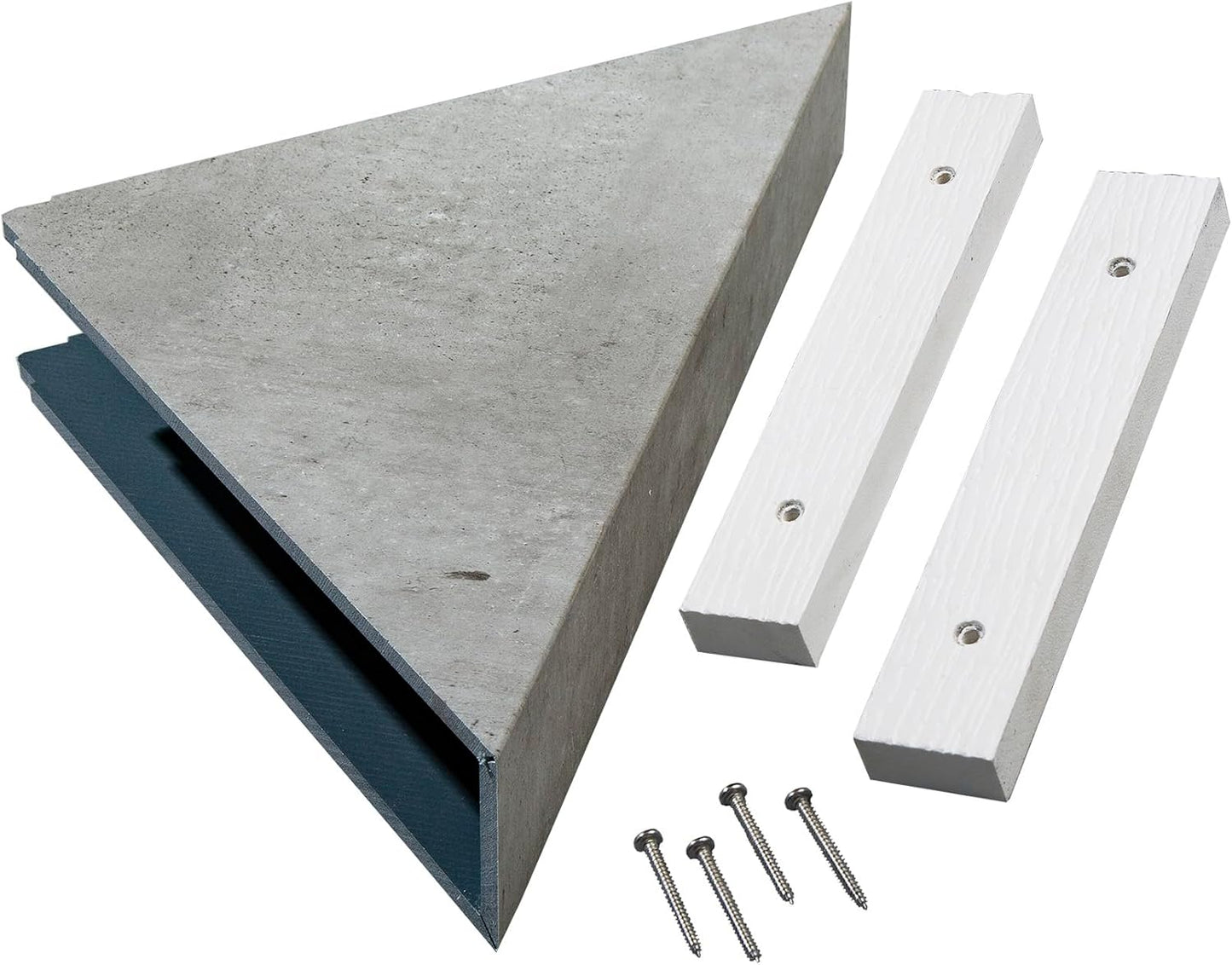 Palisade Vinyl Waterproof Corner Shower Shelf in Frost Nickel