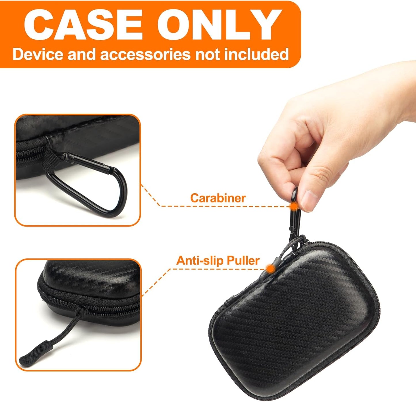 Hard Case for SanDisk Extreme Pro/SanDisk Extreme Portable External SSD 1TB 2TB 4TB 500GB 8TB, Travel Case Protective Cover Storage Bag,Memory Card SD SDXC SDHC Card Storage Holder Organizer(Box Only)