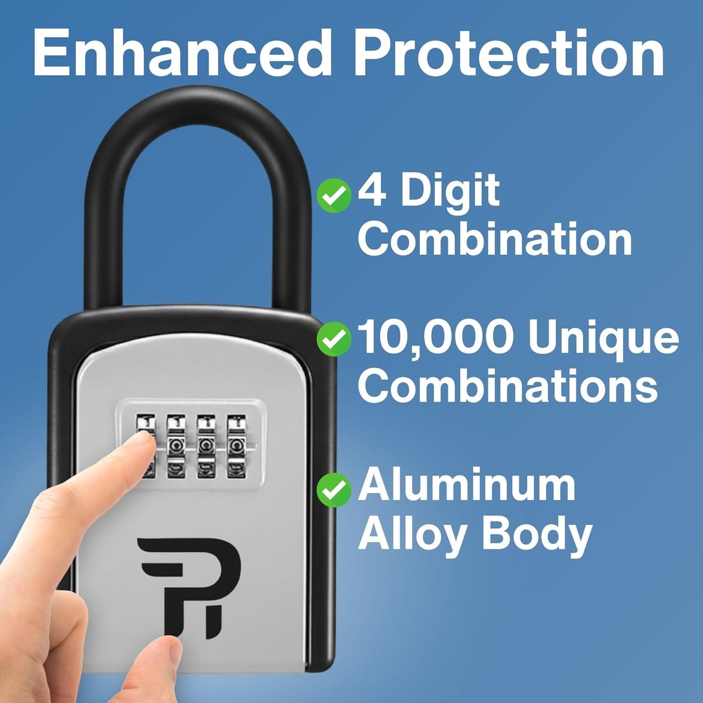 Key Lock Box for Outside - Combination Realtor Lockbox for House Keys Outdoor