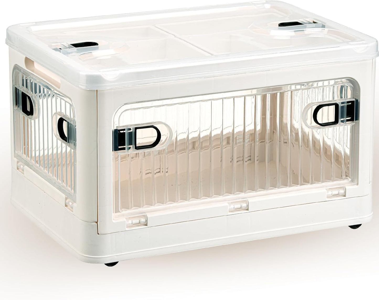 Medicine Organizer Box with Clear Window,Large Medicine Storage Container with Wheels for Bathroom Carbinet,First Aid Box Empty,House Essentials