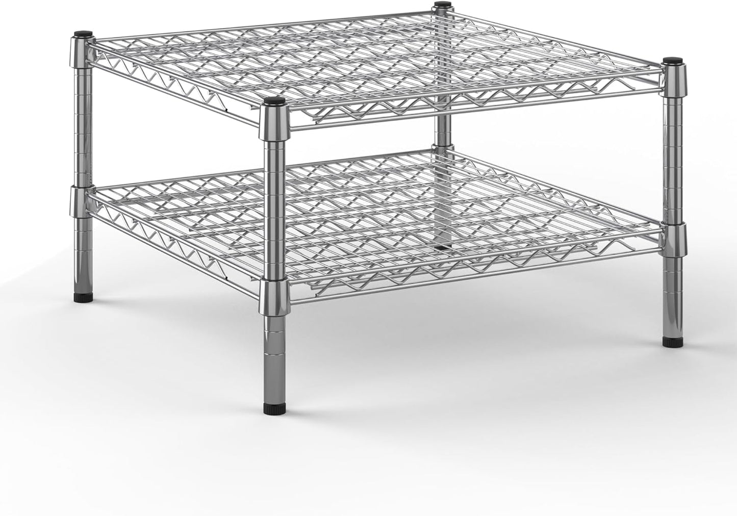 24" Deep x 24" Wide x 14" Height Wire Shelving Kit | 2-Tier | NSF Commercial Storage Rack Unit