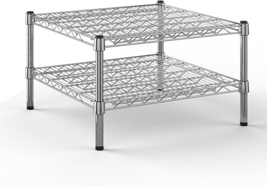24" Deep x 24" Wide x 14" Height Wire Shelving Kit | 2-Tier | NSF Commercial Storage Rack Unit