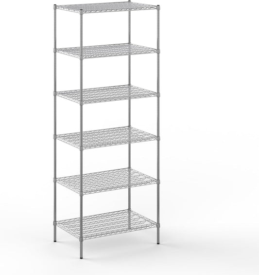 24" Deep x 36" Wide x 96" Height Wire Shelving Kit | 6-Tier | NSF Commercial Storage Rack Unit