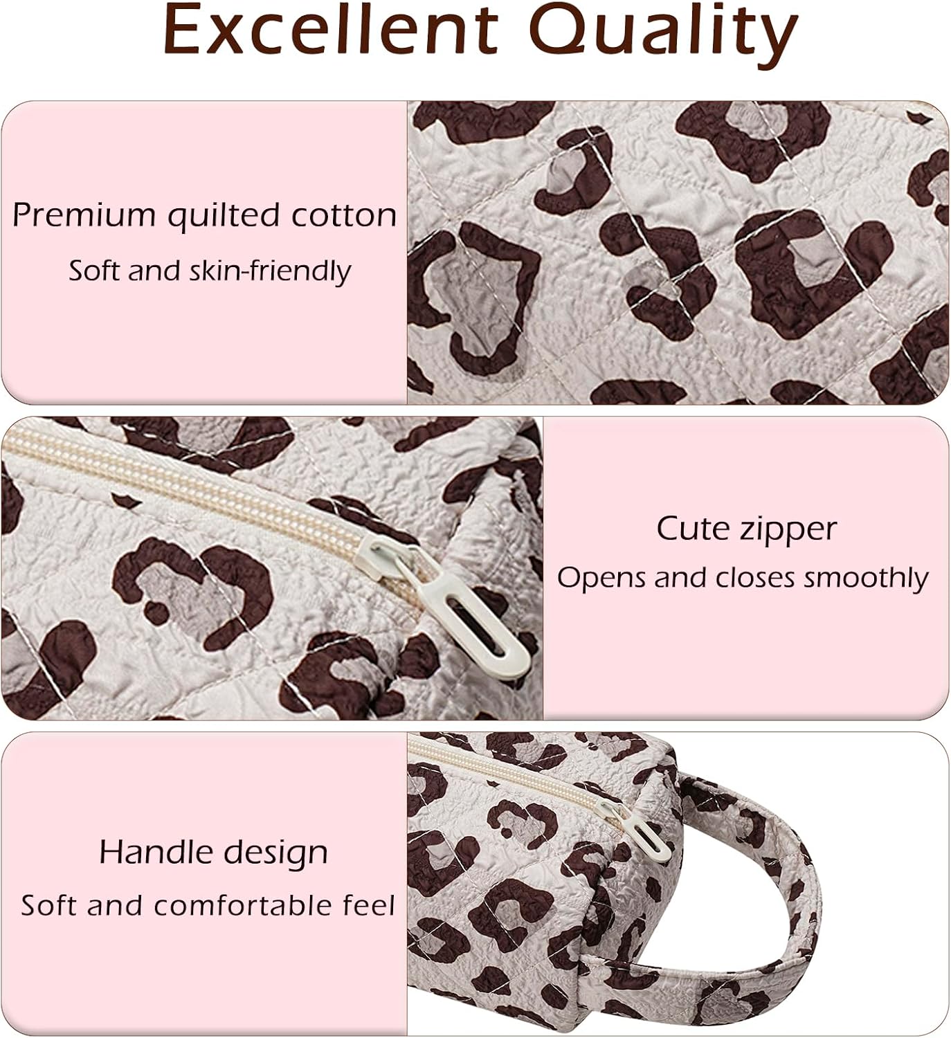 Quilted Hair Tools Travel Bag，Hair Styling Accessories Storage Case for Shark FlexStyle, Dyson Airwrap Hair Dryer, Curling Iron, Revlon Hair Tools，Portable and foldable(02Leopard print)