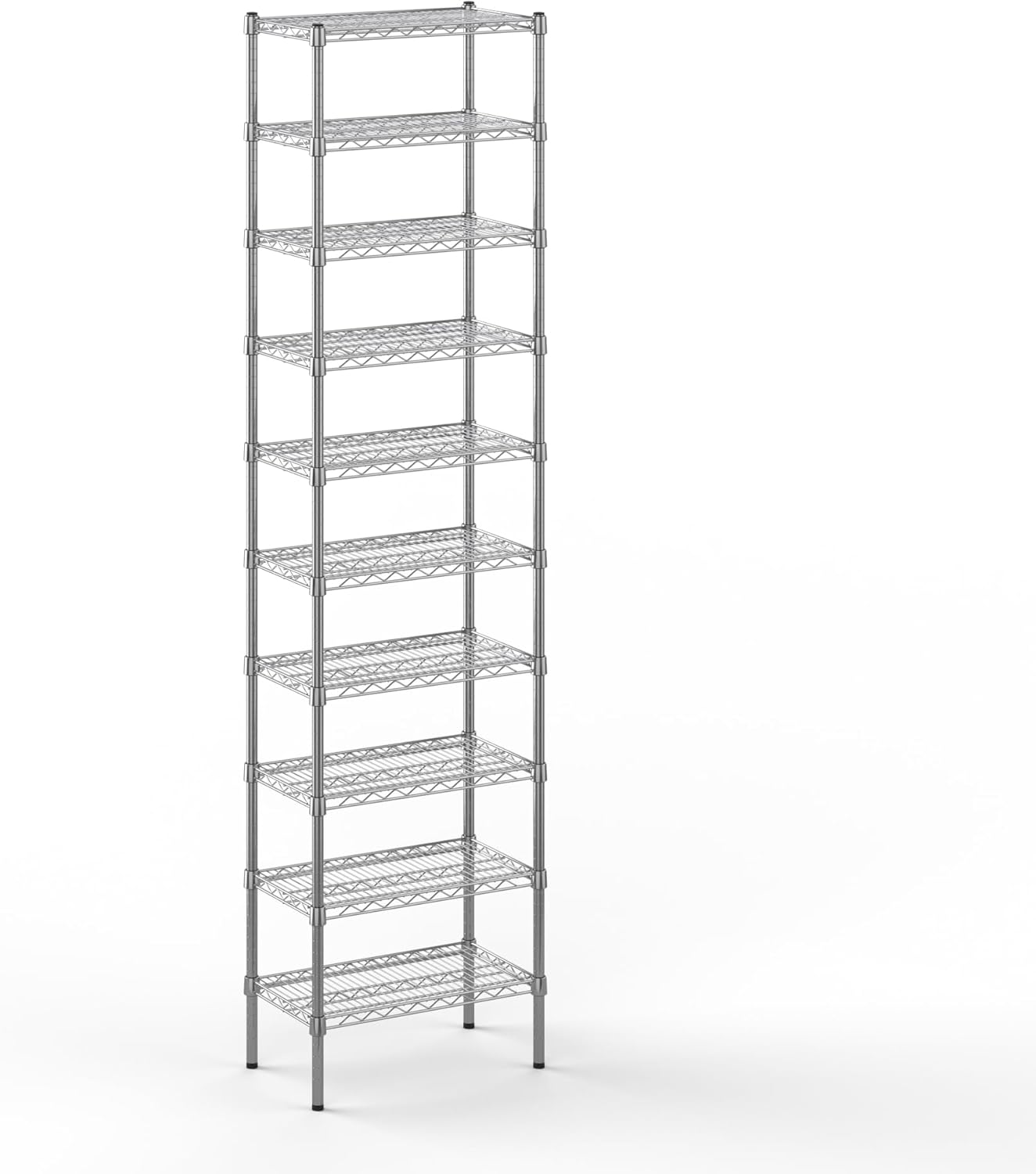 14" Deep x 24" Wide x 96" Height Wire Shelving Kit | 10-Tier | NSF Commercial Storage Rack Unit