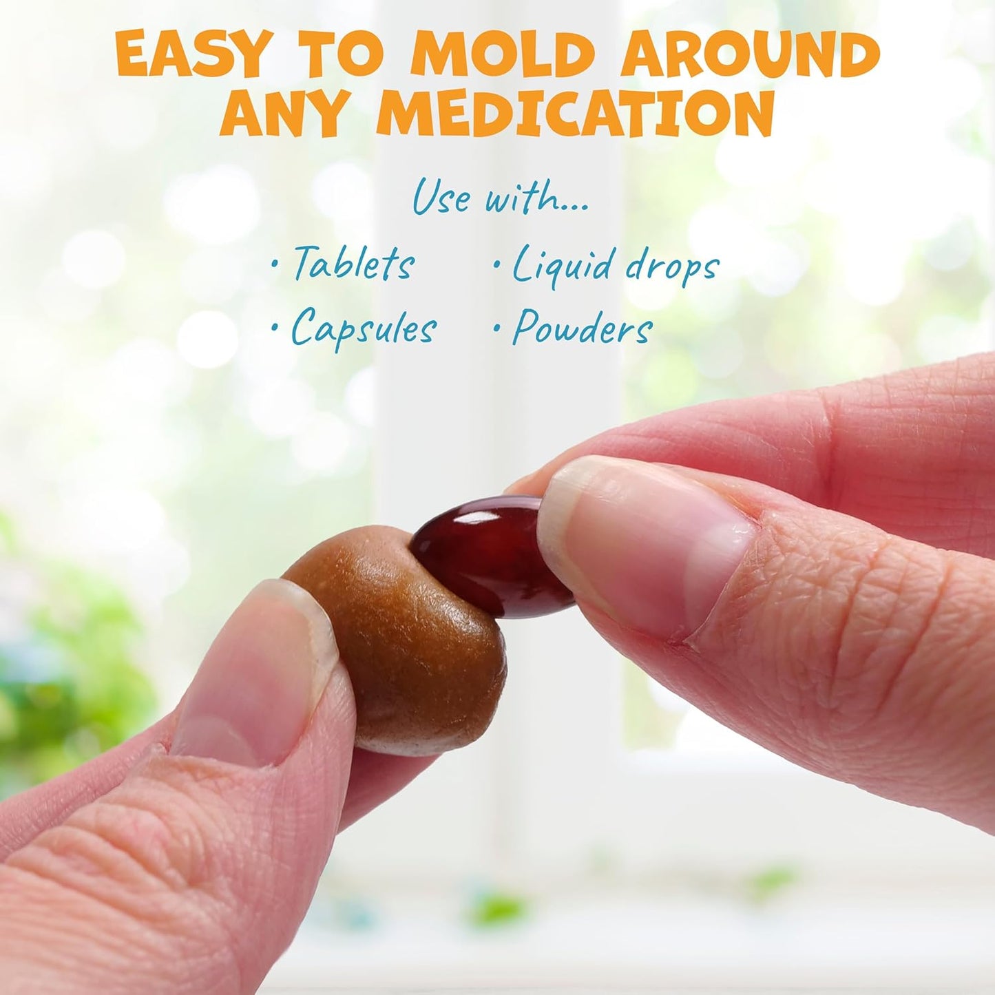 Flavor-Doh - Flavored Pill Wrap for Dogs to Hide Capsules and Create Pill Treats for Dogs - Easy-to-Use Treat Paste for Pet Medication - Pumpkin (4.2oz)
