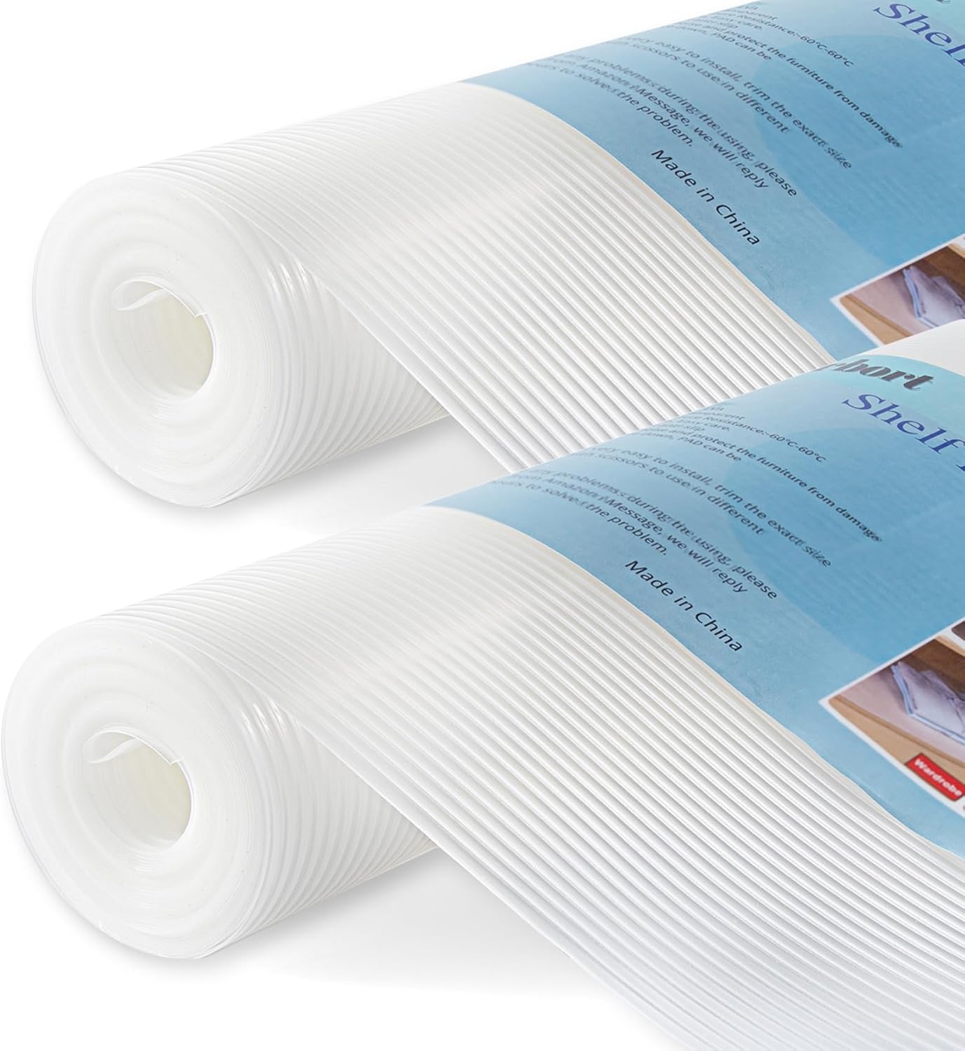 2 Rolls Shelf Liner, 14 Inches x 20 FEET Non-Slip Kitchen Cabinet Liner, Washable Oil-Proof Non-Adhesive Contact Paper for Kitchen Drawer, Cabinet, Shelves, Refrigerator, Storage, Desks, coutertops