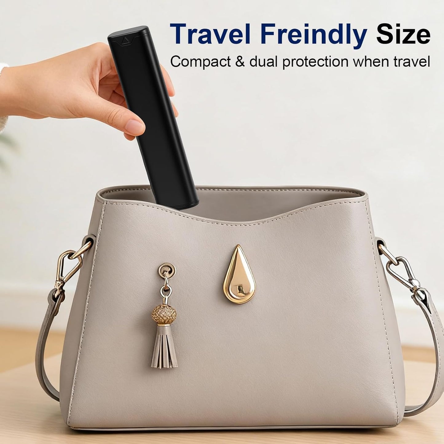 Large Weekly Pill Organizer, Travel Safe 7-Day Pill Organizer 1 Time a Day, Portable Secure Medicine Vitamin Holder Dispenser for Fish Oil, Supplements, Lightproof | Sleek Slim Design | On-The-Go