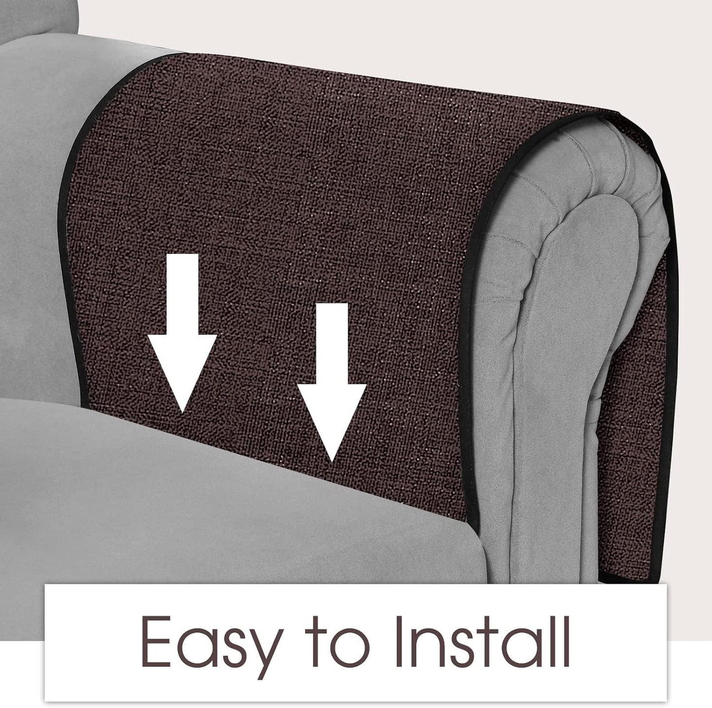 Joywell Armrest Organizer Remote Holder for Recliner Armchair Caddy Couch Sofa Arm Chair Caddie with 6 Pocket Storage for Magazine, Phone, iPad, Purple