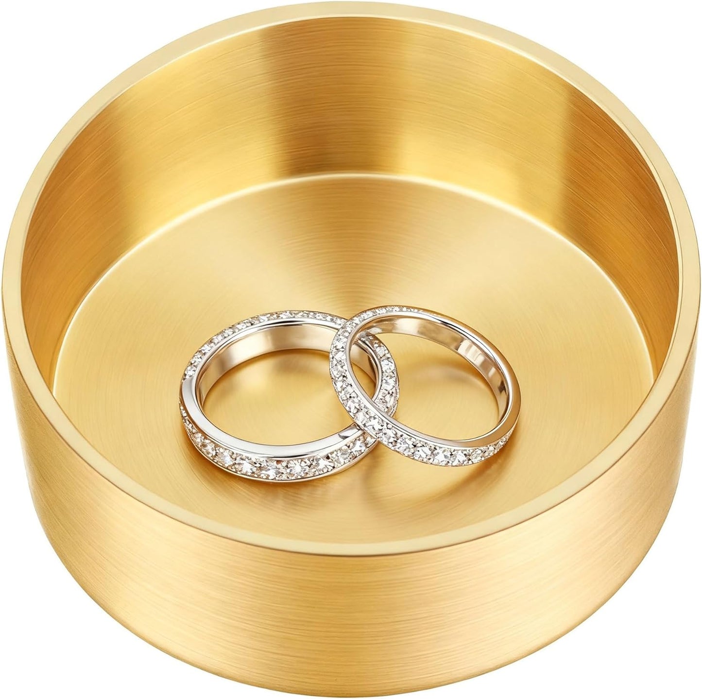 Ring Holder, Jewelry Dish, Small Jewelry Box, Ring Dish Engagement Gift, Mini Gold Brass Bowl