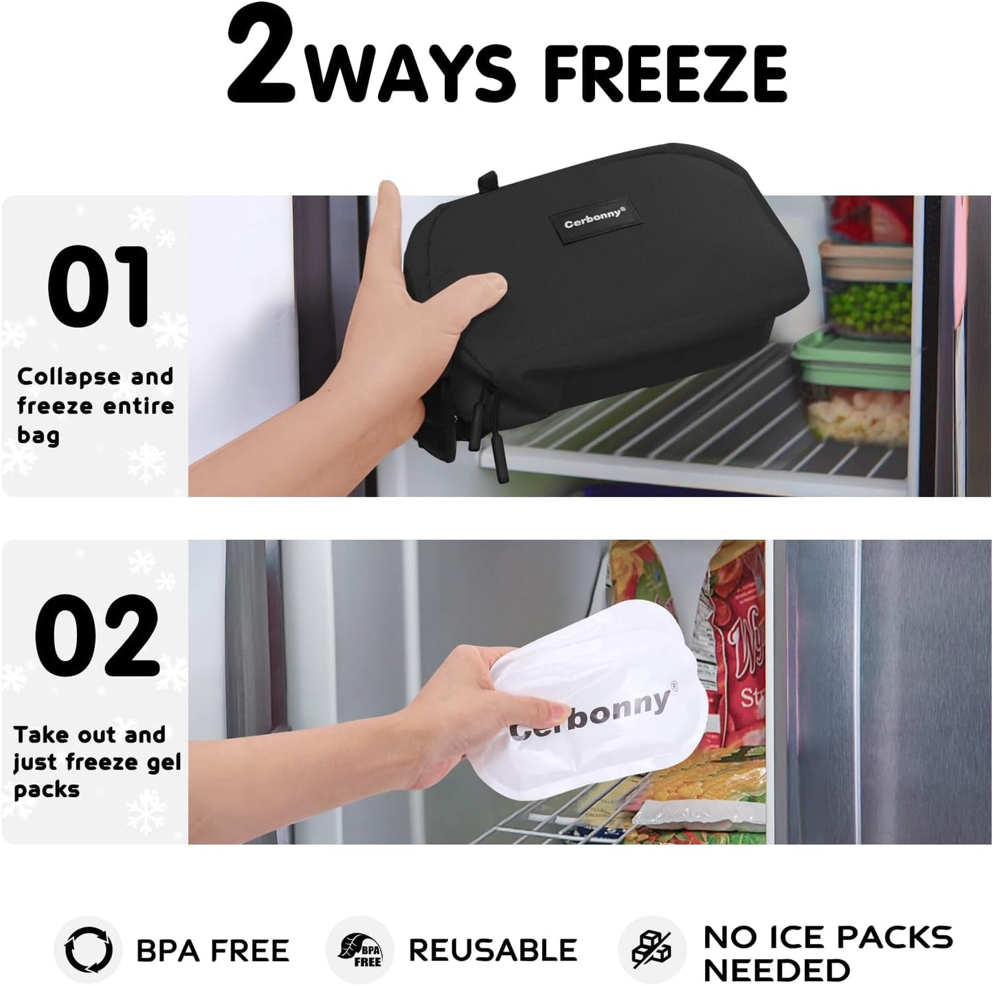 Small Cooler Bag Freezable Lunch Bag for Work School Travel,Leak-proof Small Lunch Bag,Small Insulated Bag For Kids/Adults,Freezer Lunch Bags,Freezable Snack Bag,Mini Lunch Bag Fit For Yogurt