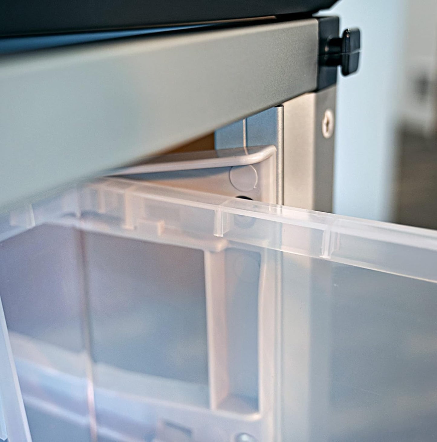 LUXOR MBS-STR-22-12L Modular Classroom Storage Cabinet - 4 Stacked modules with 12 Large Bins