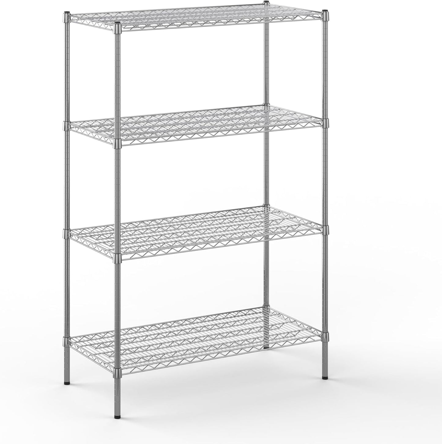 21" Deep x 42" Wide x 64" Height Wire Shelving Kit | 4-Tier | NSF Commercial Storage Rack Unit
