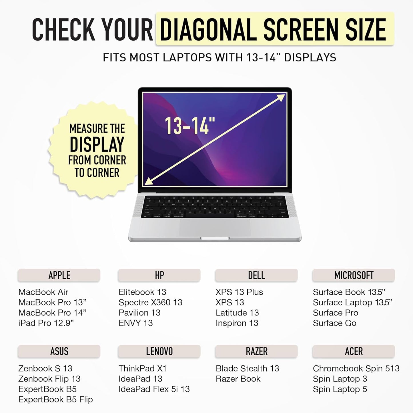 Vandel The Original Puffy Laptop Sleeve Case, 13-14 inch Laptop Sleeve Bag, Laptop Case 13.3 Inch, Compatible with MacBook Air 13/14, iPad 12.9, HP Dell ASUS, Computer Bag Cover