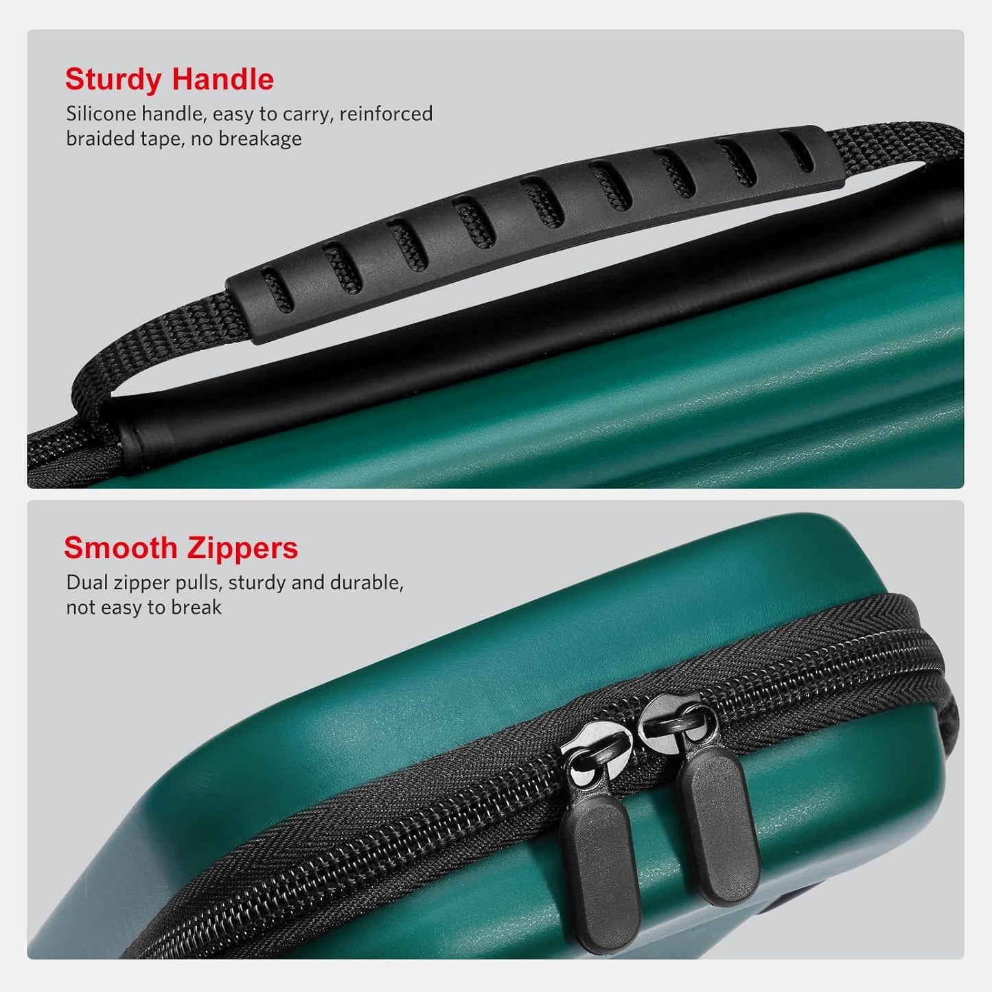 CoBak Large Capacity Carrying Case for Nintendo Switch 2 (2025) - 3 in 1 Accessories Bundle with 2 Screen Protectors, Thumb Grip Caps, 24 Game Cartridges, Hard Shell Portable Travel Pouch, Dark Green