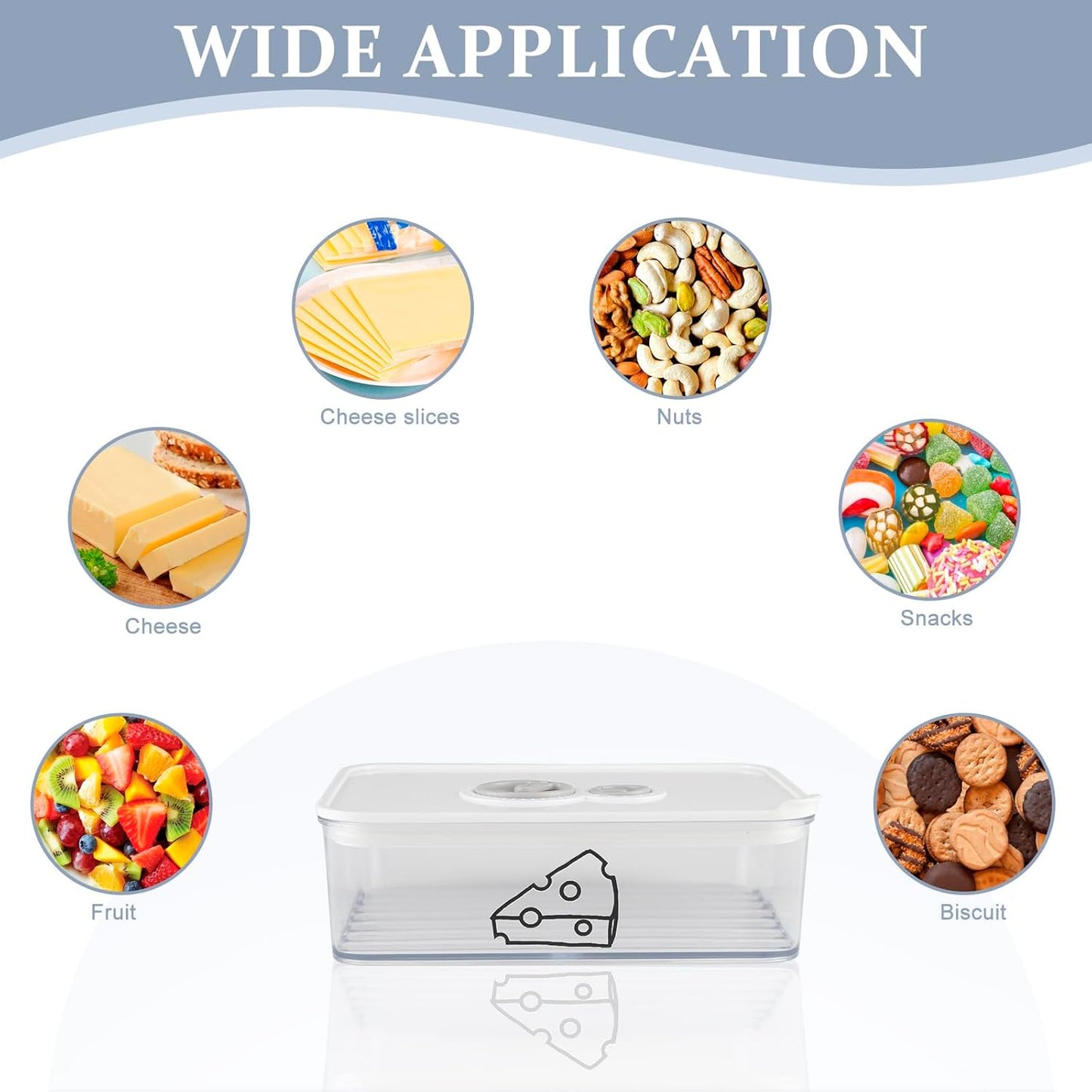 Cheese Container for Refrigerator,Cream Cheeses Storage Box,Cheese Keeper with Airtight Lid and Time Recording,BPA-Free Kitchen Storage Organizer Sliced,Grated,Cheddar Cheeses Saver,clear