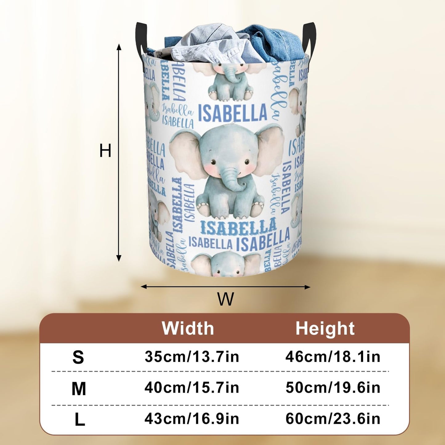 Custom Name Laundry Hamper, Personalized Laundry Baskets with Name for Boys Girls Women Men, Customized Collapsible Dirty Clothes Hamper Easy Storage Gifts for Bedroom Bathroom Living Room