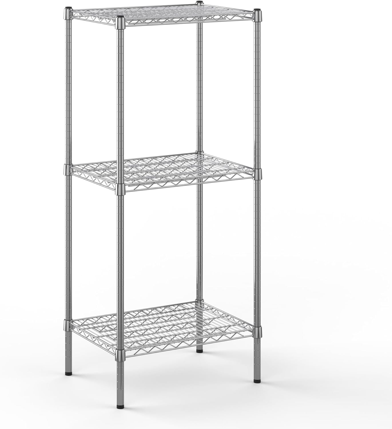 18" Deep x 24" Wide x 54" Height Wire Shelving Kit | 3-Tier | NSF Commercial Storage Rack Unit