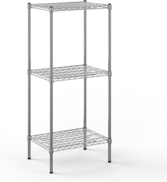 18" Deep x 24" Wide x 54" Height Wire Shelving Kit | 3-Tier | NSF Commercial Storage Rack Unit