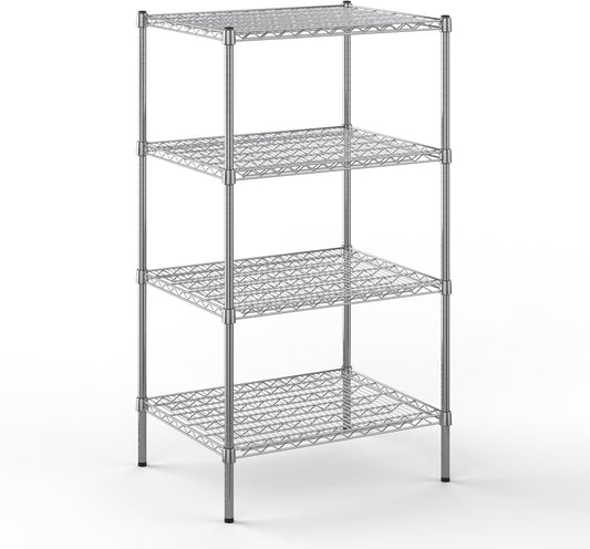 24" Deep x 30" Wide x 54" Height Wire Shelving Kit | 4-Tier | NSF Commercial Storage Rack Unit