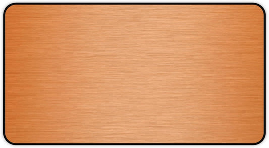Brushed Metal Texture Desk Mat - Extended Mouse Pad & Desk Pad, Neoprene Surface, Non-Slip Rubber Base, Stitched Edges, Desk Protector for Keyboard & Mouse, Sizes 12x18/12x22/16x32 (Orange, 12x22)