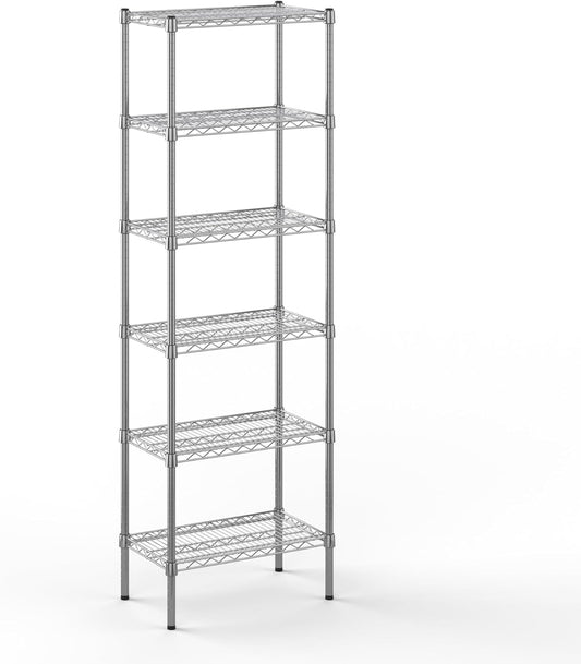 14" Deep x 24" Wide x 74" Height Wire Shelving Kit | 6-Tier | NSF Commercial Storage Rack Unit