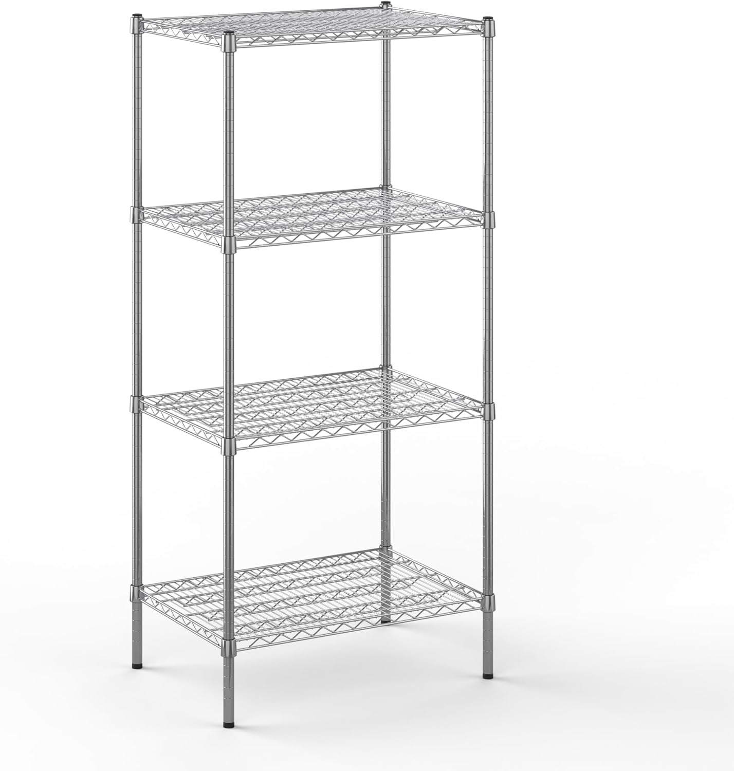 21" Deep x 30" Wide x 64" Height Wire Shelving Kit | 4-Tier | NSF Commercial Storage Rack Unit