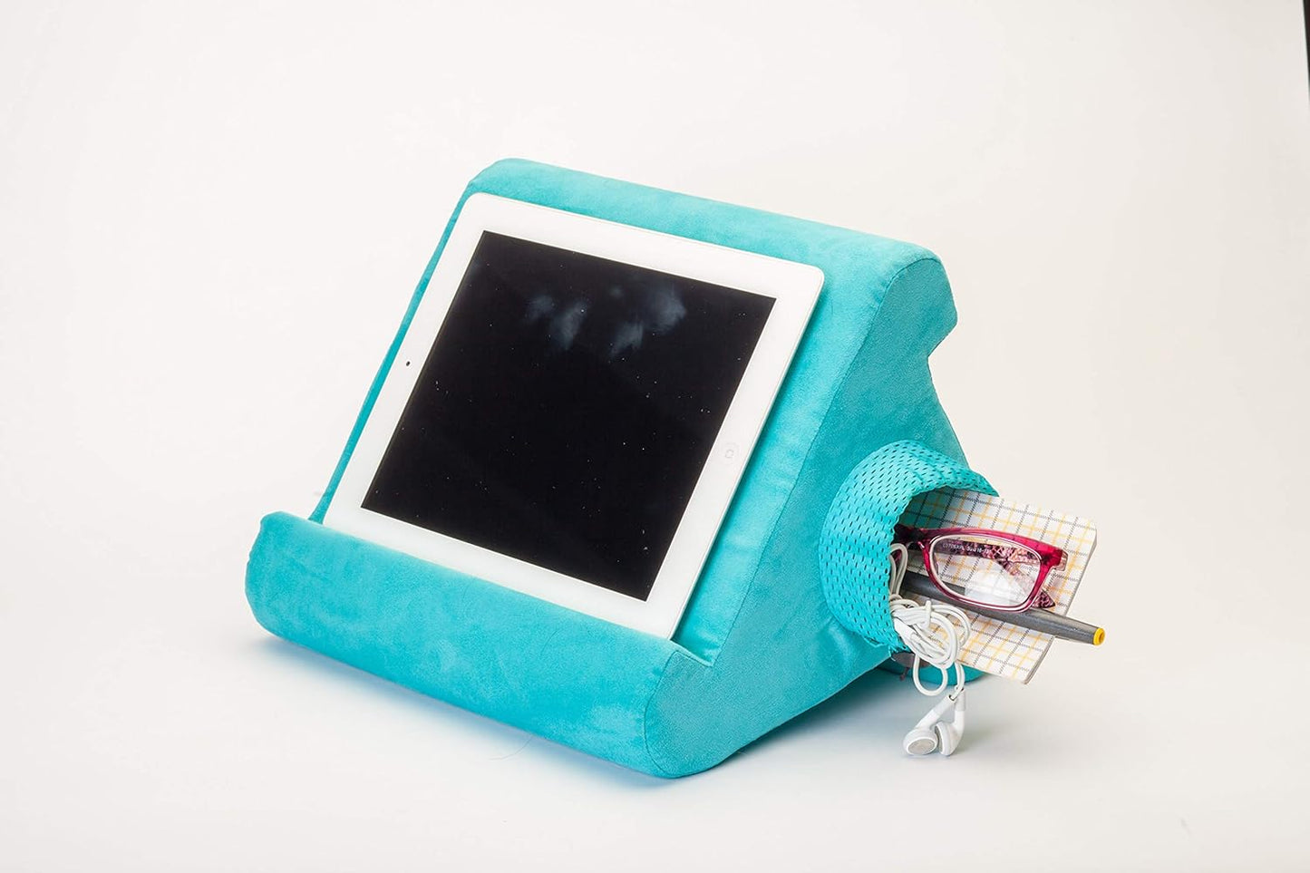 Flippy Original Tablet Pillow Stand & iPad Holder for Lap, Desk & Bed, Multi-Angle with Cubby Storage, Compatible with Kindle, Fire, iPad Pro, Air & Mini, Samsung Galaxy & iPhone, Def Leopard