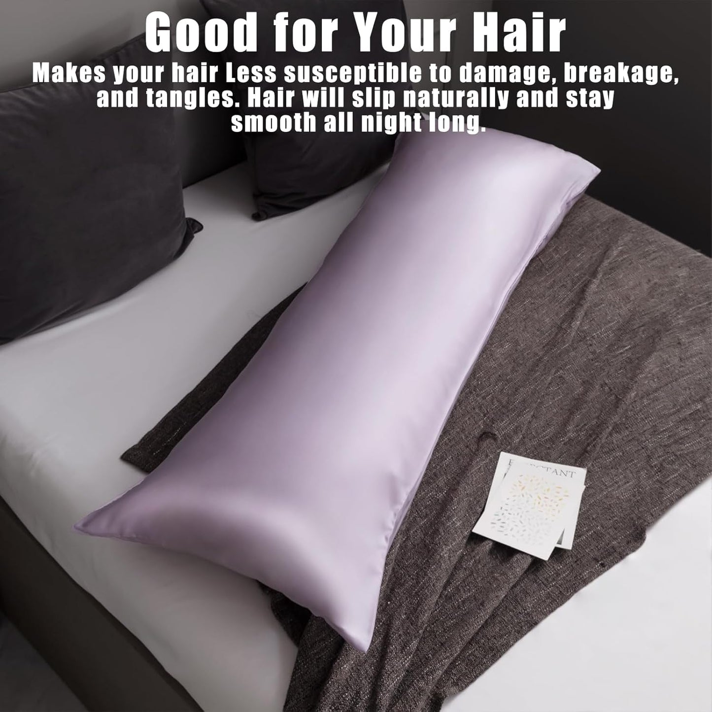 TELUS Body Cooling Pillow Cases Cover, Bamboo Rayon Pillowcases with Zipper Closure, Cool and Breathable Pillow Cover for Hot Sleepers and Night Sweats, 20x54 inches, Purple