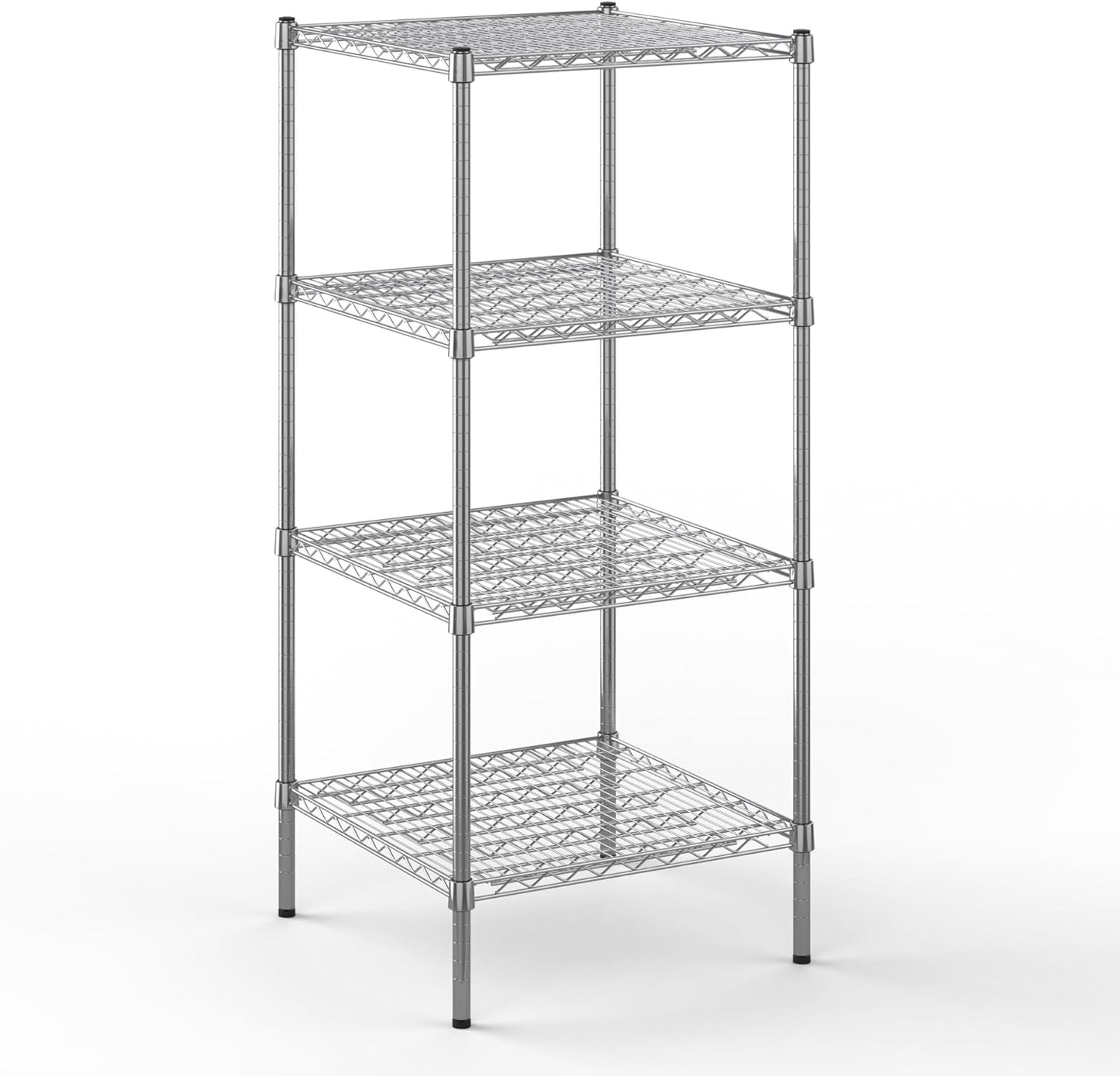 24" Deep x 24" Wide x 54" Height Wire Shelving Kit | 4-Tier | NSF Commercial Storage Rack Unit