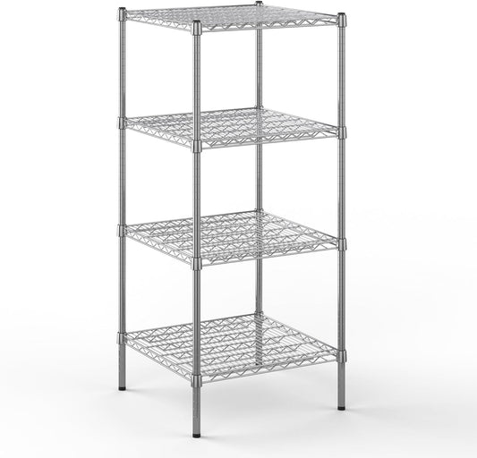 24" Deep x 24" Wide x 54" Height Wire Shelving Kit | 4-Tier | NSF Commercial Storage Rack Unit