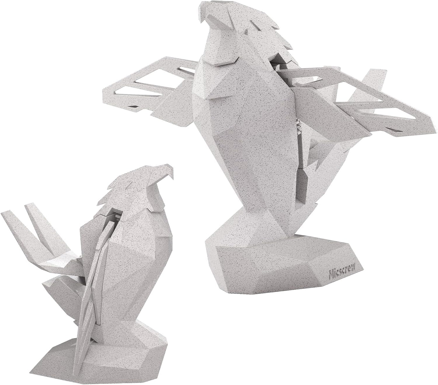 Controller Holder for Xbox/PS/Switch – Monument Marble-Style Eagle Stand, Auto-Spreading Wings, Dual Placement, Scratch-Free Curved Tail Design